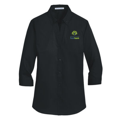L665 - Ladies 3/4 Sleeve SuperPro ™ Twill Shirt Thumbnail