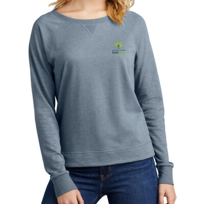 DT672 - Women's Featherweight French Terry Long Sleeve Crewneck Thumbnail